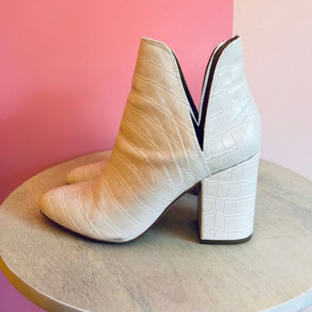 Steve Madden Rookie Bootie Bone Croc - 8